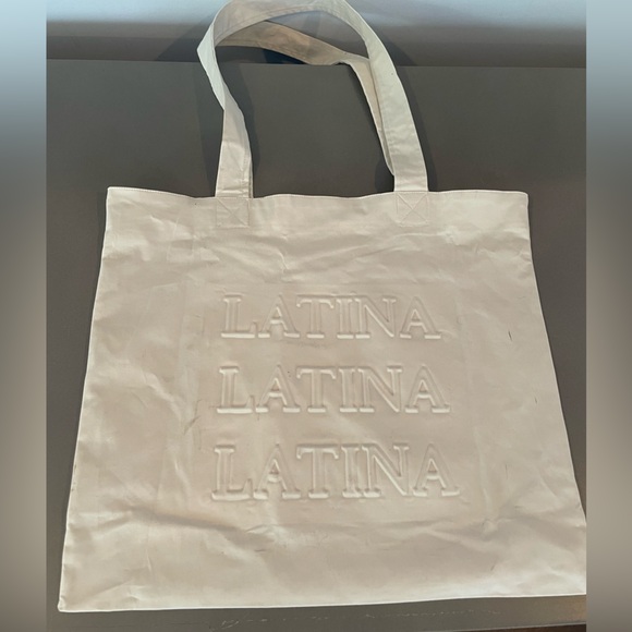 NWOT CELESTE SOL LATINA CANVAS TOTE - Picture 2 of 5